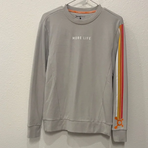 Orangetheory Gray Sweatshirt with Orange Accents - Picture 1 of 5